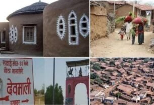 A unique village where even millionaires live in raw houses