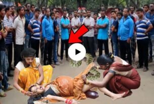 The entire village trembled at the sight of a 50 kg giant cobra born to a baby girl