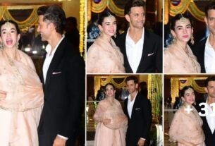Hrithik Roshan-Saba Azad were seen in a romantic look at the reception party