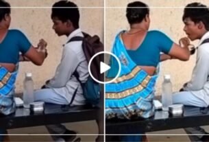 A video of a mother hand-feeding a child has gone viral