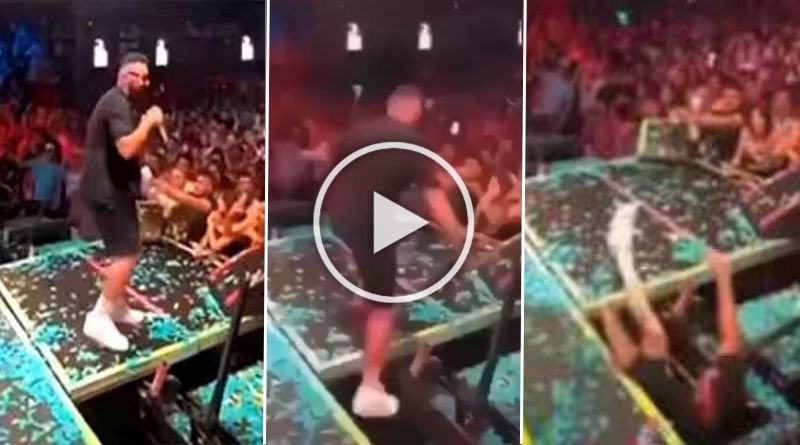 Singer Badshah fell from the stage during the live show