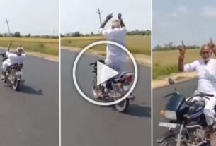 Video of grandfather doing stunts on bike goes viral