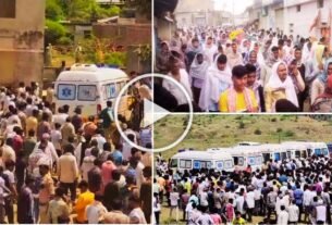 A funeral procession of 10 people took place in Dihor village of Bhavnagar