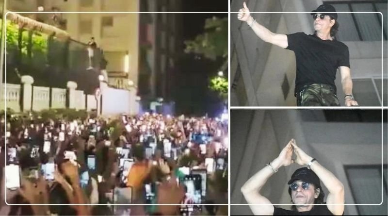 bollywood superstar Shah Rukh Khan meet fans at Mannat on his 58th birthday