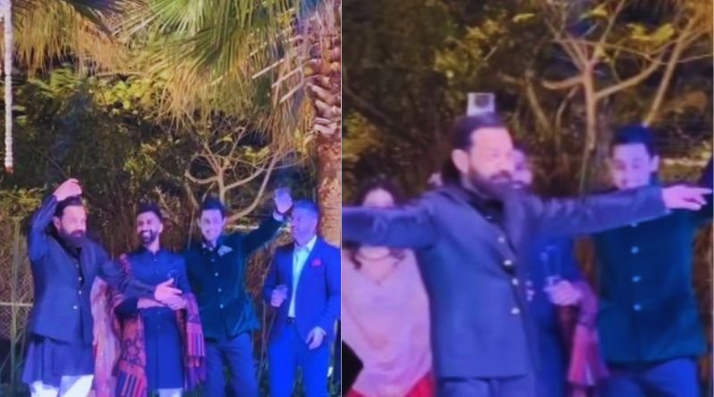 Bobby Deol danced on 'Jamal Kudu' with a glass on his head at his niece's wedding