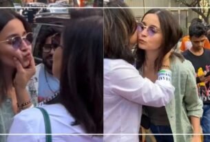 Neetu Kapoor was seen showering love on daughter-in-law Alia Bhatt in the middle of the road
