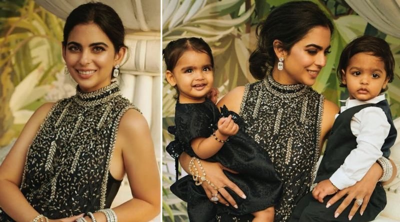 Isha Ambani shows the faces of her twins for the first time