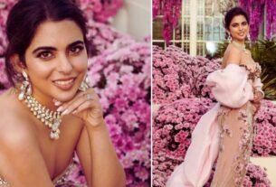Isha Ambani wore stunning gown and jewelery for brother Anant's pre-wedding function