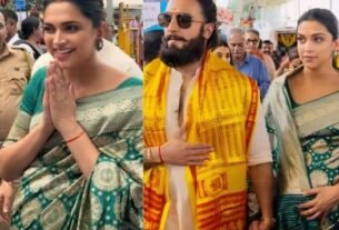 Deepika Padukone reaches Siddhivinayak Mandir with baby bump