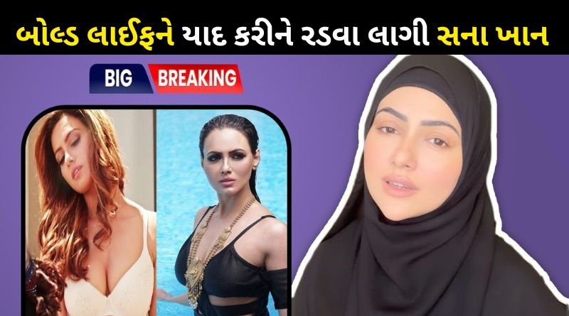 Sana Khan cried bitterly and said 'When did the devil make me naked'